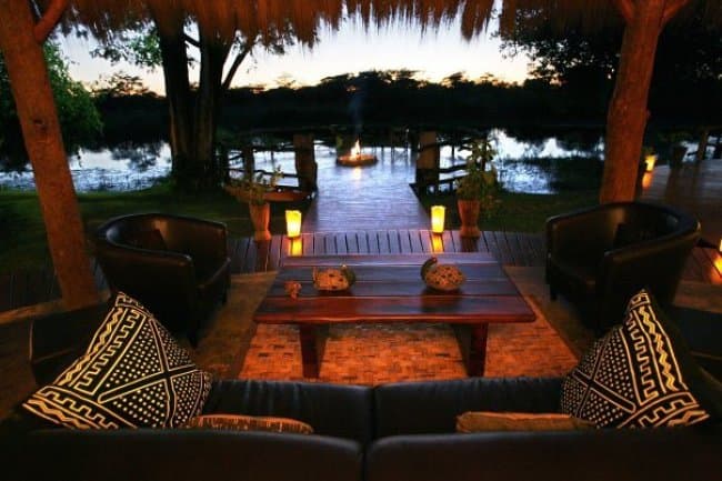 Evening Lounge with African Cushions