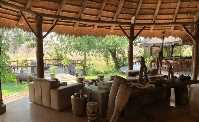 Reception Lounge with African Decor